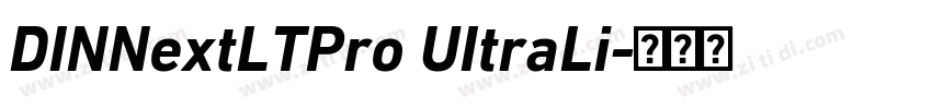 DINNextLTPro UItraLi字体转换